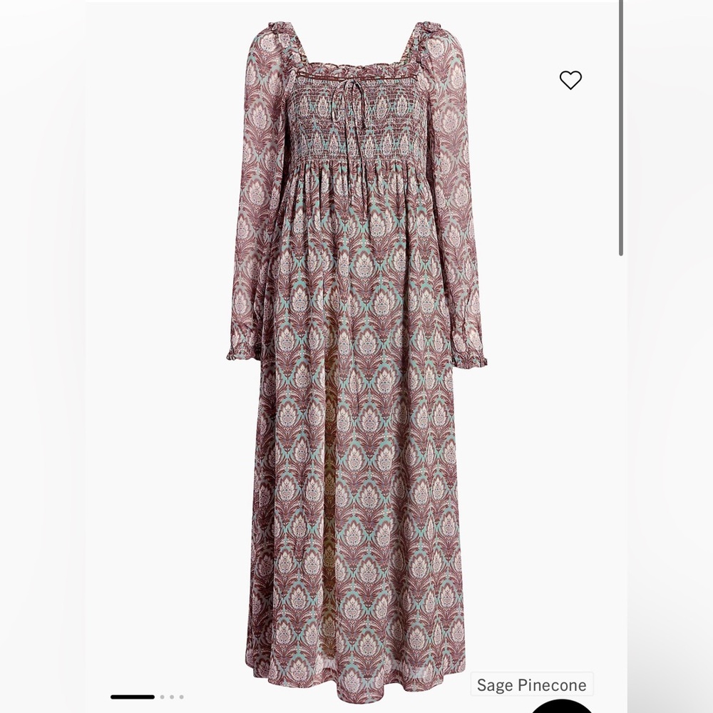 NWT XS Scarlett Hill House long sleeve nap dress